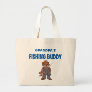 Grand Tote Bag L'ours de l'Épouse de Pêche de Papy