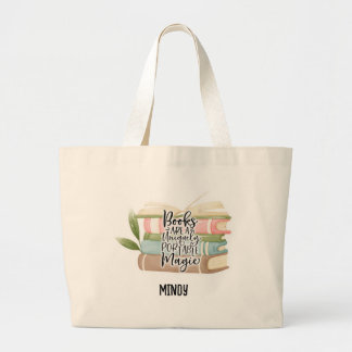 Grand Tote Bag Louveur de livre personnalisé