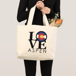 Grand Tote Bag LOVE Aspen Colorado