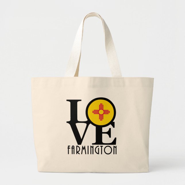 Grand Tote Bag LOVE Farmington (Devant)