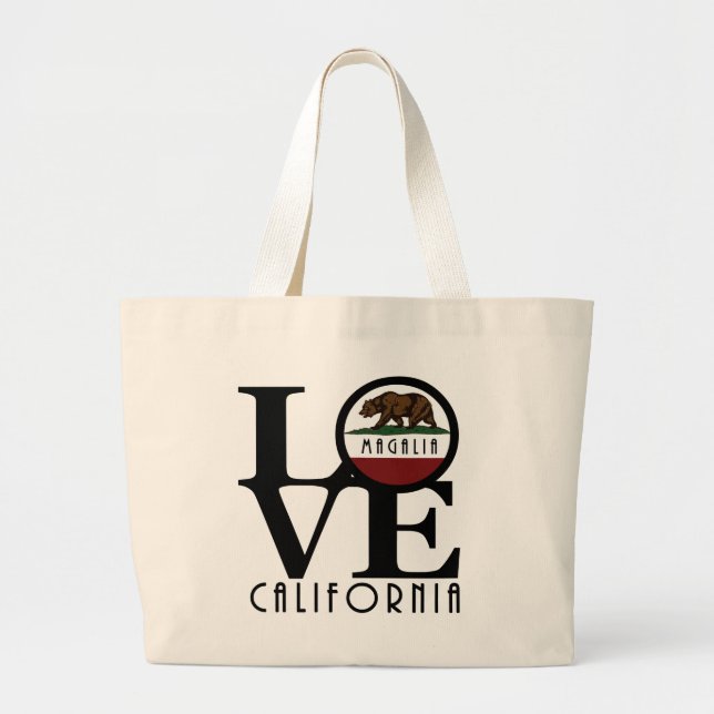 Grand Tote Bag LOVE Magalia California (Devant)