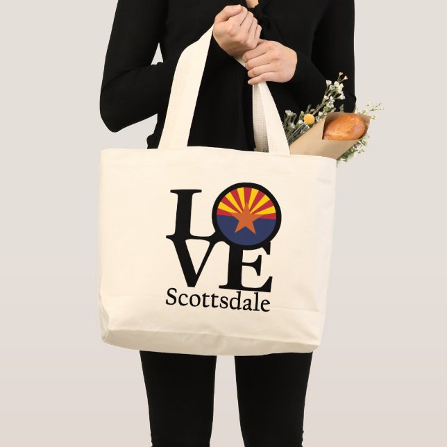 Grand Tote Bag LOVE Scottsdale Arizona (Devant (produit))