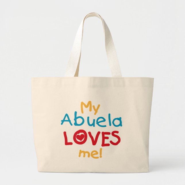 Grand Tote Bag LOVESMEabuela (Devant)