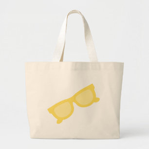Grand Tote Bag Lunettes de soleil d'été lunettes de lunettes jaun