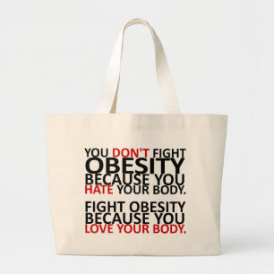 Grand Tote Bag Lutter contre l'obésité