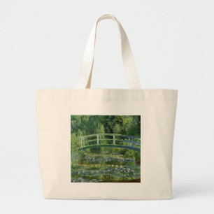 Grand Tote Bag Lys à eau Claude Monet et pont japonais