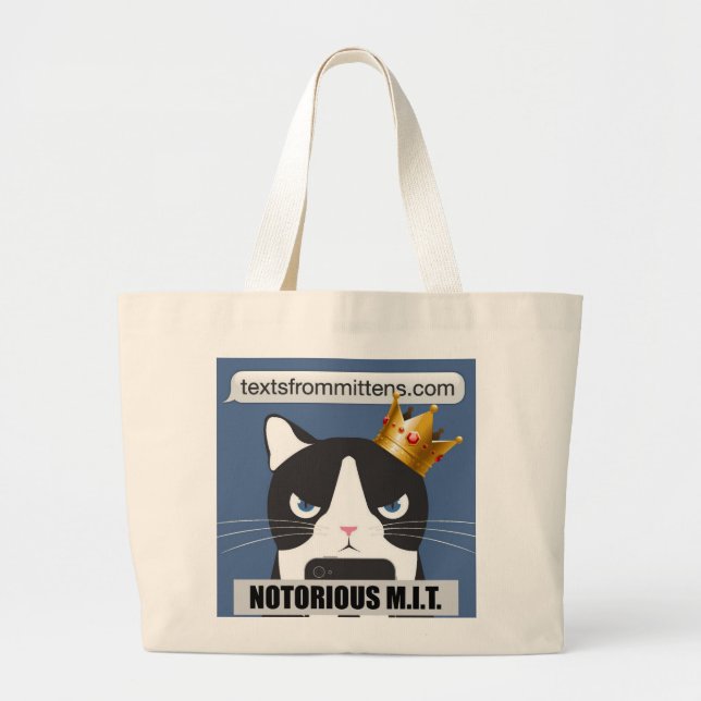 Grand Tote Bag M.I.T. Jumbo notoire Fourre-tout (Devant)