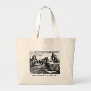 Grand Tote Bag Ma Carrière Est En Ruines : Stonehenge