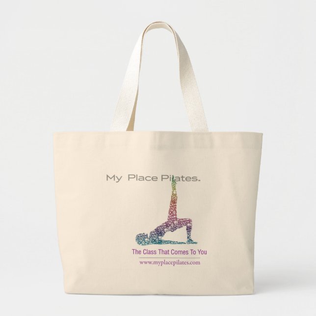 Grand Tote Bag Ma vitesse de Pilates d'endroit (Devant)