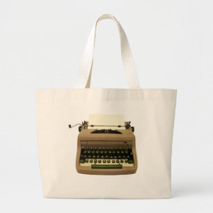 Grand Tote Bag Machine à écrire manuelle