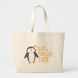 Grand Tote Bag Madame folle de pingouin