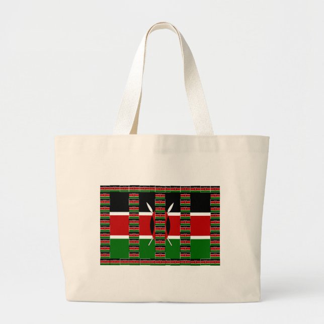 Grand Tote Bag 🇰 🇪 Magical Kenya : Le cadre de l'unité et de la (Devant)
