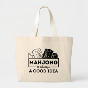 Grand Tote Bag Mahjong est toujours une bonne idée   Funny mahjon
