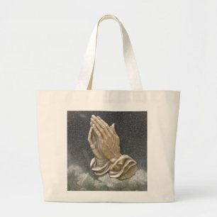 GRAND TOTE BAG MAINS DE PRIÈRE