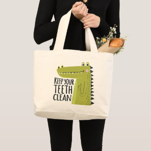 Grand Tote Bag Maintenez vos dents propres
