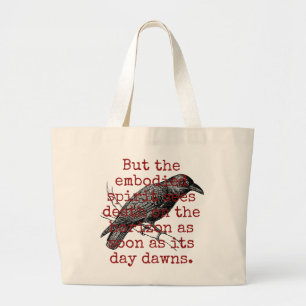 Grand Tote Bag Mais L'Esprit Incarné Voit La Mort - Citation De L