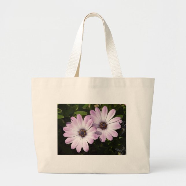 Grand Tote Bag Maisées violettes (Devant)