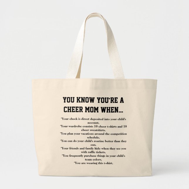 Grand Tote Bag Maman Fourre-tout d'acclamation (Devant)