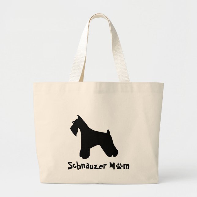 Grand Tote Bag Maman Fourre-tout de Schnauzer (Devant)