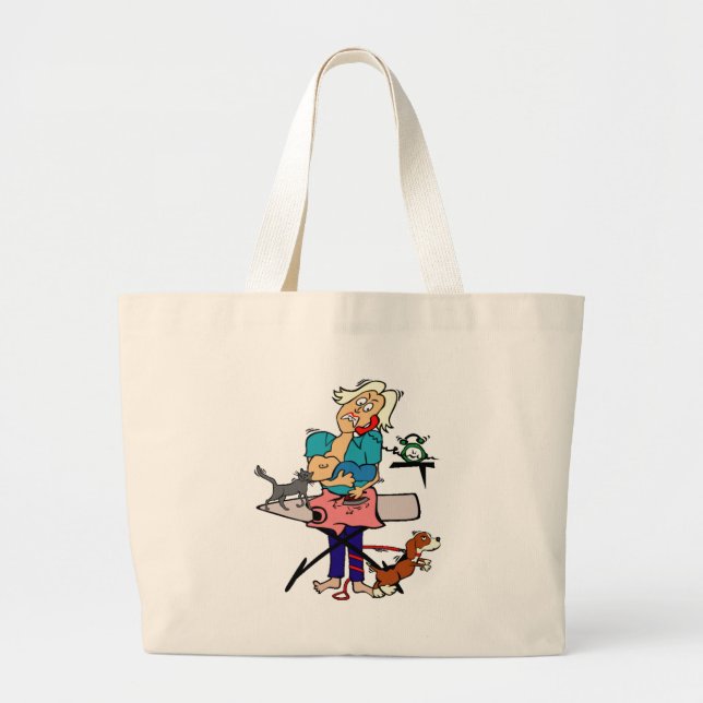 Grand Tote Bag Maman occupée (Devant)
