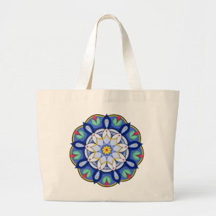 Grand Tote Bag Mandala Motif 01