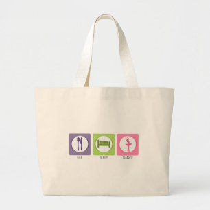 Grand Tote Bag Mange Danser Le Sommeil !