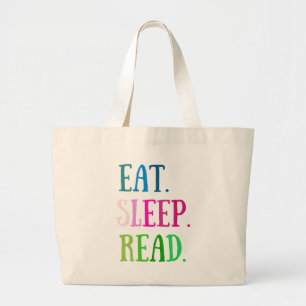 Grand Tote Bag MANGER SOMMEIL LIRE fourre-tout