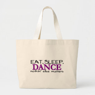 Grand Tote Bag Mangez la danse de sommeil