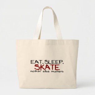 Grand Tote Bag Mangez le patin de sommeil