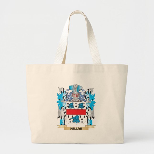 Grand Tote Bag Manteau de Millar des bras - crête de famille (Devant)