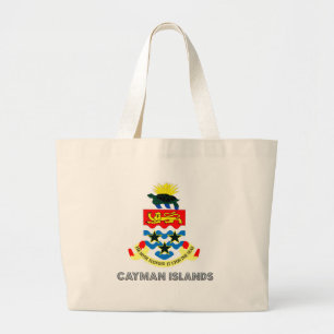 Grand Tote Bag Manteau des Îles Caïman des bras