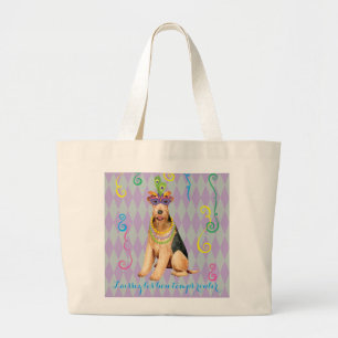 Grand Tote Bag Mardi Gras Airedale