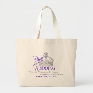 Grand Tote Bag Mariage royal de William et de Kate