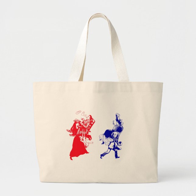 Grand Tote Bag mariage victorien drôle (Devant)