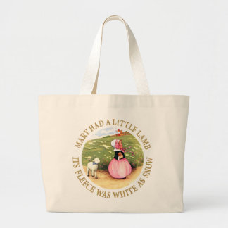 Grand Tote Bag Marie avait un petit agneau