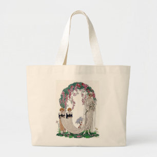 Grand Tote Bag Mariée Art déco