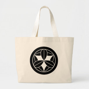 Grand Tote Bag Maru à neuf feuilles de bambou