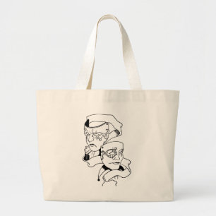 Grand Tote Bag Masque de Théâtre Musical Broadway Cadeau pour Act