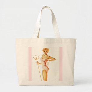 Grand Tote Bag MAUVAISES FILLES rétro Pin-UPS de BOMBE
