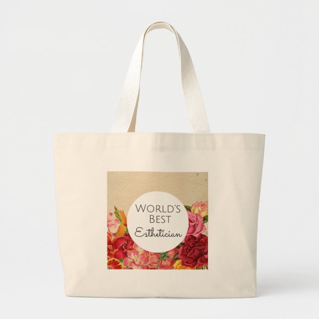 Grand Tote Bag Meilleur cadeau Esthétique du monde (Devant)
