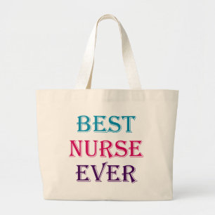 Grand Tote Bag Meilleure infirmière jamais