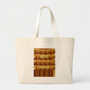Grand Tote Bag Meilleurs voeux d'Afrique : Un continent doré