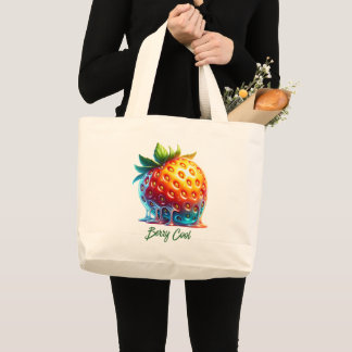 Grand Tote Bag Melting Strawberry-Berry CoolTote Bag