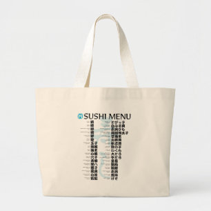 Grand Tote Bag Menu Sushi-panese