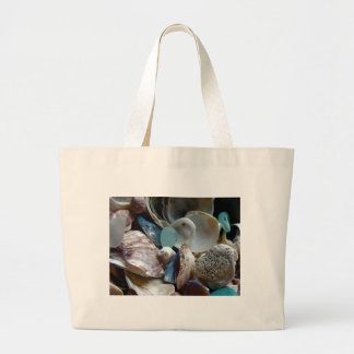 Grand Tote Bag Mer Shell en verre rassemblé
