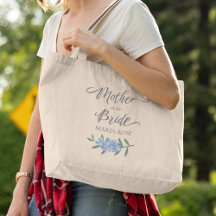 Mère bleue de la mariée Floral Personnalisé