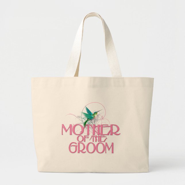 Grand Tote Bag Mère de colibri du marié (Devant)