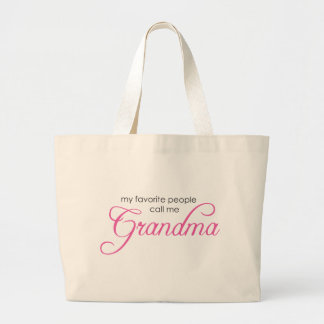 Grand Tote Bag Mes personnes préférées m'appellent grand-maman