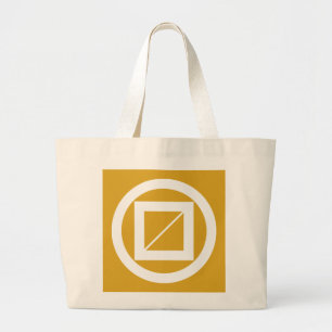 Grand Tote Bag Mesure boisée dans un cercle