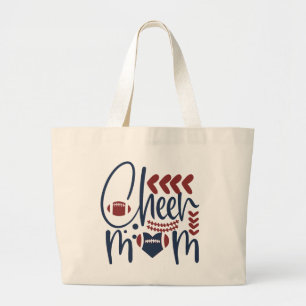 Grand Tote Bag mignon Cheer Mom mot art